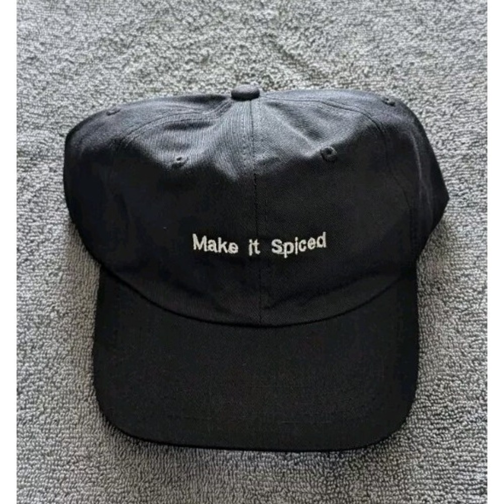 BACARDI MAKE IT SPICED BLACK ADJUSTABLE BASEBALL HAT CAP